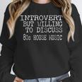 Introvert But Willing To Discuss Vintage 80s House Music Unisex Sweatshirt