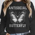 Introverted Introvert Antisocial Butterfly Unisex Sweatshirt