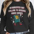 Introverted But Willing To Discuss Video Games Introvert Unisex Sweatshirt Introverted But Willing To Discuss Video Games Introvert Unisex Sweatshirt