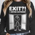 Irony Sarcasm Introvert Dry Humor Comic Cartoon Geek Nerd Unisex Sweatshirt