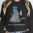 Just Graduated Cat With Graduation Cap And Diploma For Men Women Girls Kids Unisex Sweatshirt