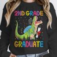 Kids 2nd Grade Graduate Dinosaur Trex 2nd Grade Graduation Unisex Sweatshirt