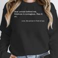 Words Of Kindness On The Back Of Tee Introvert Cute Unisex Sweatshirt