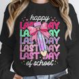 Last Day Of School Shirt Coquette Bow School Graduation Unisex Sweatshirt