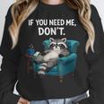Lazy Raccoon Sarcastic Introvert Humor Japanese Animal Unisex Sweatshirt