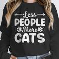 Less People More Cats Introvert's Dream Tee Unisex Sweatshirt