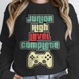 Level Complete Jr High School Graduation Grad SloganShirt Unisex Sweatshirt