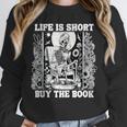 Life Is Short Buy The Book Introvert Skeleton Reading Unisex Sweatshirt Life Is Short Buy The Book Introvert Skeleton Reading Unisex Sweatshirt