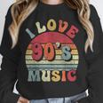 I Love 90's Music Retro Style Nostalgia Cassette 1990s Party Unisex Sweatshirt