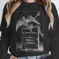 In Loving Memory Of When I Cared Skeleton Angel Tombstone Unisex Sweatshirt