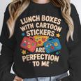 Lunch Boxes With Stickers Lunch Box Nostalgia Retro Unisex Sweatshirt