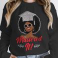 Master Degree Graduation Gifts Black Girl Unisex Sweatshirt