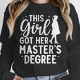 Masters Degree Art For Women Girls Masters Degree Graduation Unisex Sweatshirt