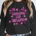 Masters Graduation Educated Latina Chingona Con Diploma Unisex Sweatshirt