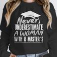 Master's Graduation Shirt For Women With Masters Degree Unisex Sweatshirt