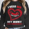 In My Memory Of My Aunt CHD AWARENESS Unisex Sweatshirt In My Memory Of My Aunt CHD AWARENESS Unisex Sweatshirt