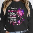 In Memory Of Mom I Know Heaven Beautiful Place Wings Angel Unisex Sweatshirt