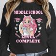 Middle School Level Complete Gaming Graduation Anime Girl Unisex Sweatshirt