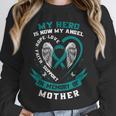 Mom In Memory Of My Mother Ovarian Cancer Shirts Tshirt Tees Unisex Sweatshirt Mom In Memory Of My Mother Ovarian Cancer Shirts Tshirt Tees Unisex Sweatshirt