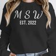 MSW Master Social Work Class Of 2022 Graduation Unisex Sweatshirt