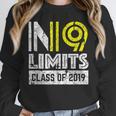 No Limits Cool Class Of 2019 Graduation Unisex Sweatshirt
