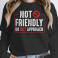 Not Friendly Do Not Approach Witty Introvert Tee Unisex Sweatshirt Not Friendly Do Not Approach Witty Introvert Tee Unisex Sweatshirt