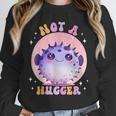 Not a Hugger Cute Pufferfish Autism Awareness Introverts Unisex Sweatshirt