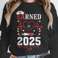 Nurse Earned It 2025 Nurse Graduation RN LPN Class Of 2025 Unisex Sweatshirt