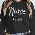 Nurse Est 2018 Shirt Cute Nursing School Graduation Unisex Sweatshirt
