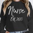 Nurse Established 2018 Shirt Cute New Nurse Graduation Tee Unisex Sweatshirt