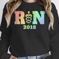 Nurse Graduation Shirt RN Est 2018 Rainbow Tshirt Unisex Sweatshirt