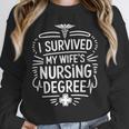 Nurse Wife Nursing Graduation And Nursing Wife Nurse Husband Unisex Sweatshirt