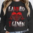 Nursing School Shirt Graduation Earned Not Given Nurse Unisex Sweatshirt