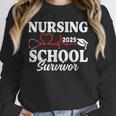 Nursing School Survivor 2025 RN ER Graduation Nurse Grad Unisex Sweatshirt