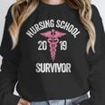 Nursing School Survivor Apparel Graduation Party Nurse RN Unisex Sweatshirt