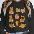Orange Cats Reading Books Cat Lover Unisex Sweatshirt