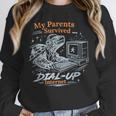 My Parents Survived Dial Up Internet Nostalgia Turtle Unisex Sweatshirt