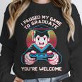 I Paused My Game To Graduate 2024 Gamer Graduation Unisex Sweatshirt