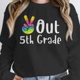 Peace Out 5th Grade Tie Dye Graduation Class Of 2026 Unisex Sweatshirt