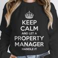 Personalized Keep Calm Graduation Christmas Team PROPERTY MANAGER Job Title Profession Birthday Unisex Sweatshirt