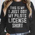Pilots License In Training Future Flight School Graduation Unisex Sweatshirt