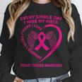 Pink Ribbon In Memory Of My Niece Breast Cancer Awareness Unisex Sweatshirt