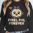Pixel Art Pet Y2K Retro Vintage Digital Nostalgia Y2K Tech Unisex Sweatshirt