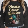 Please Chew Quieter Introvert Duck Lover Unisex Sweatshirt Please Chew Quieter Introvert Duck Lover Unisex Sweatshirt