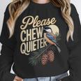 Please Chew Quieter Introverts Casual Everyday Unisex Sweatshirt Please Chew Quieter Introverts Casual Everyday Unisex Sweatshirt