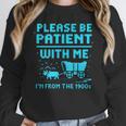 Please Be Patient With Me I'm From The 1900s Pixel Wagon Unisex Sweatshirt