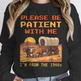 Please Be Patient I'm From The 1900s Retro Pixel Art Unisex Sweatshirt