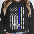 Police Graduation Est 2025 Back Print Police Academy Vintage Unisex Sweatshirt