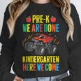 Pre-K Graduation Monster Truck Kindergarten Here We Come Unisex Sweatshirt