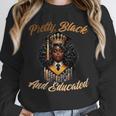 Pretty Educated African American Graduation Class 2024 Unisex Sweatshirt